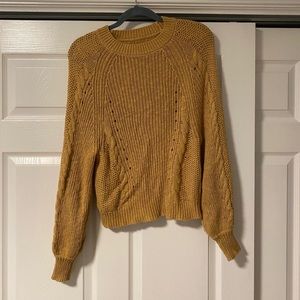 American Eagle Mustard Yellow Sweater